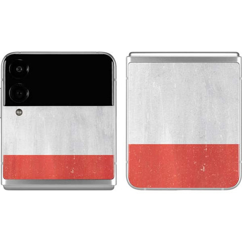 Italy Flag Distressed Galaxy Z Flip4 5G Skin